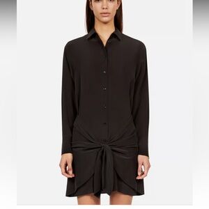 THE KOOPLES Black silk mini dress